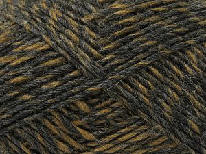 Fiber Content 70% Acrylic, 15% Alpaca, 15% Wool, Brand Ice Yarns, Dark Grey, Camel, fnt2-78768 